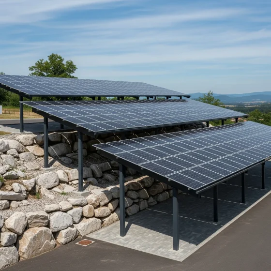 carport solar structure non standard