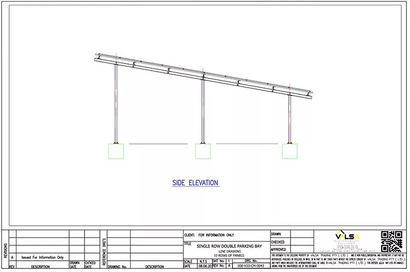 galvanised carport nose to nose 10 panels jpg