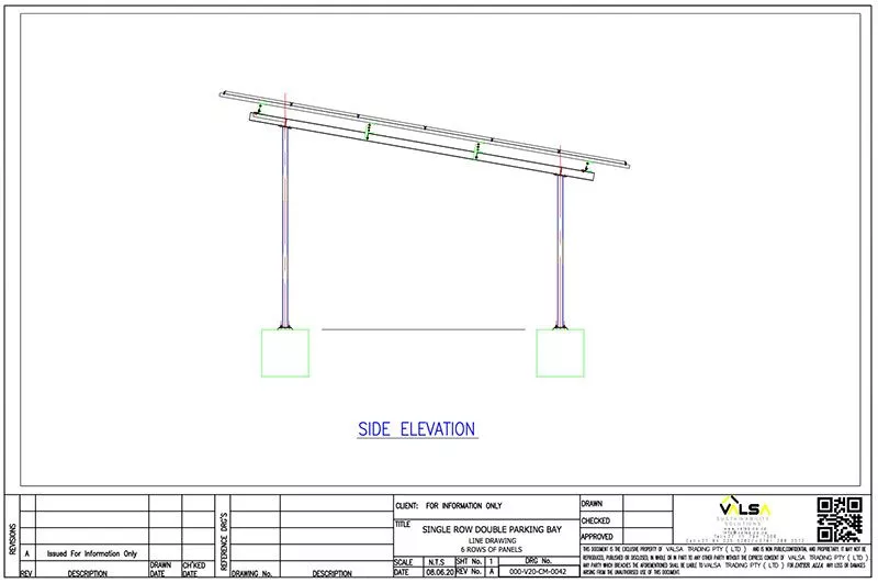 galvanised carport single row 6 panels jpg