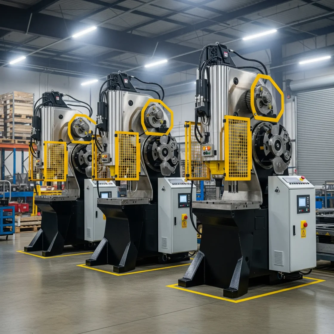 eccentric punching machine three